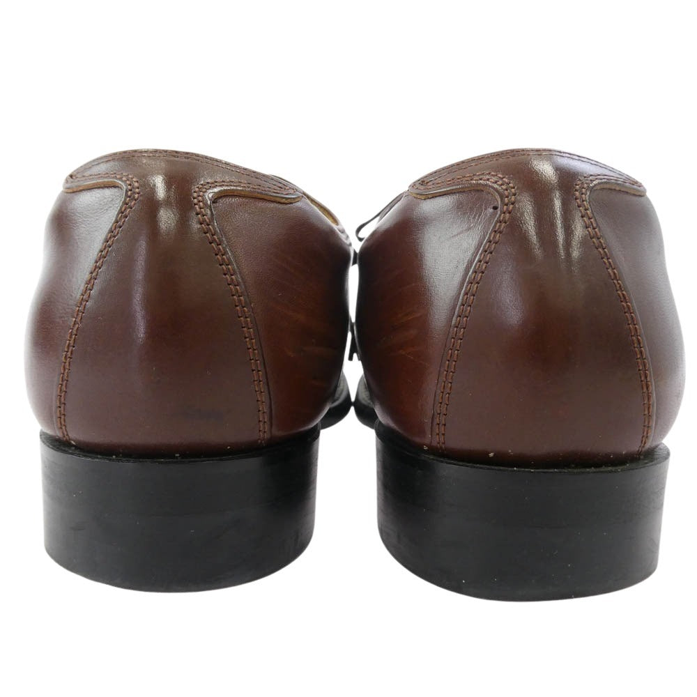 THE FLAT HEAD ザフラットヘッド ホースハイド サービスマン シューズ ブラウン系 9【中古】