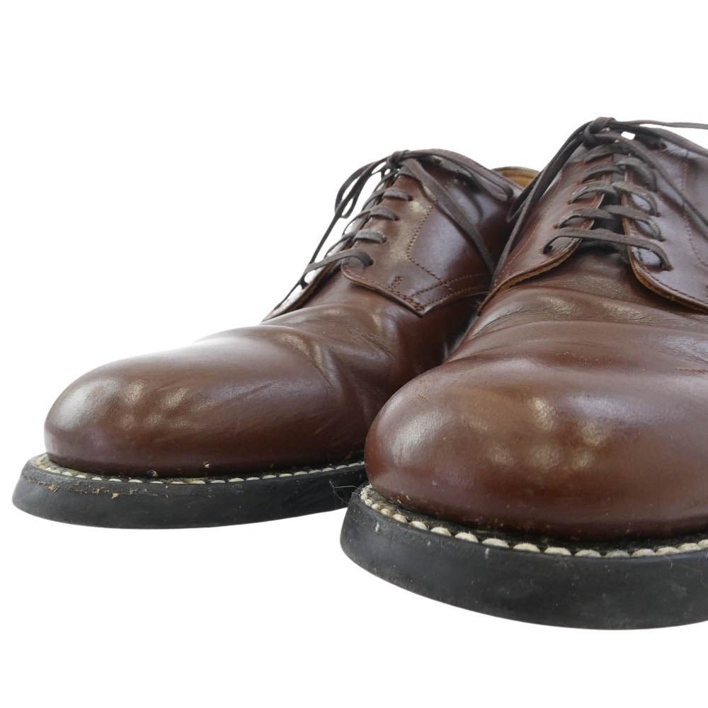THE FLAT HEAD ザフラットヘッド ホースハイド サービスマン シューズ ブラウン系 9【中古】