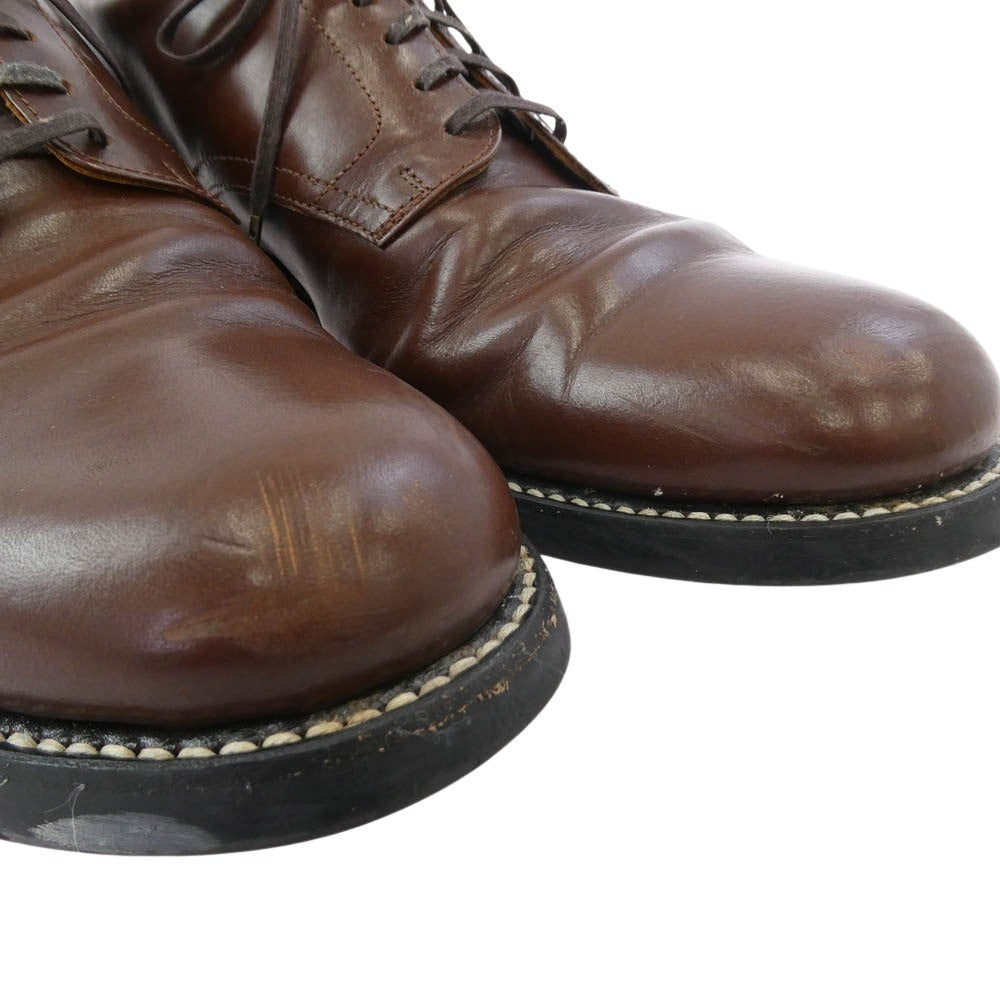 THE FLAT HEAD ザフラットヘッド ホースハイド サービスマン シューズ ブラウン系 9【中古】