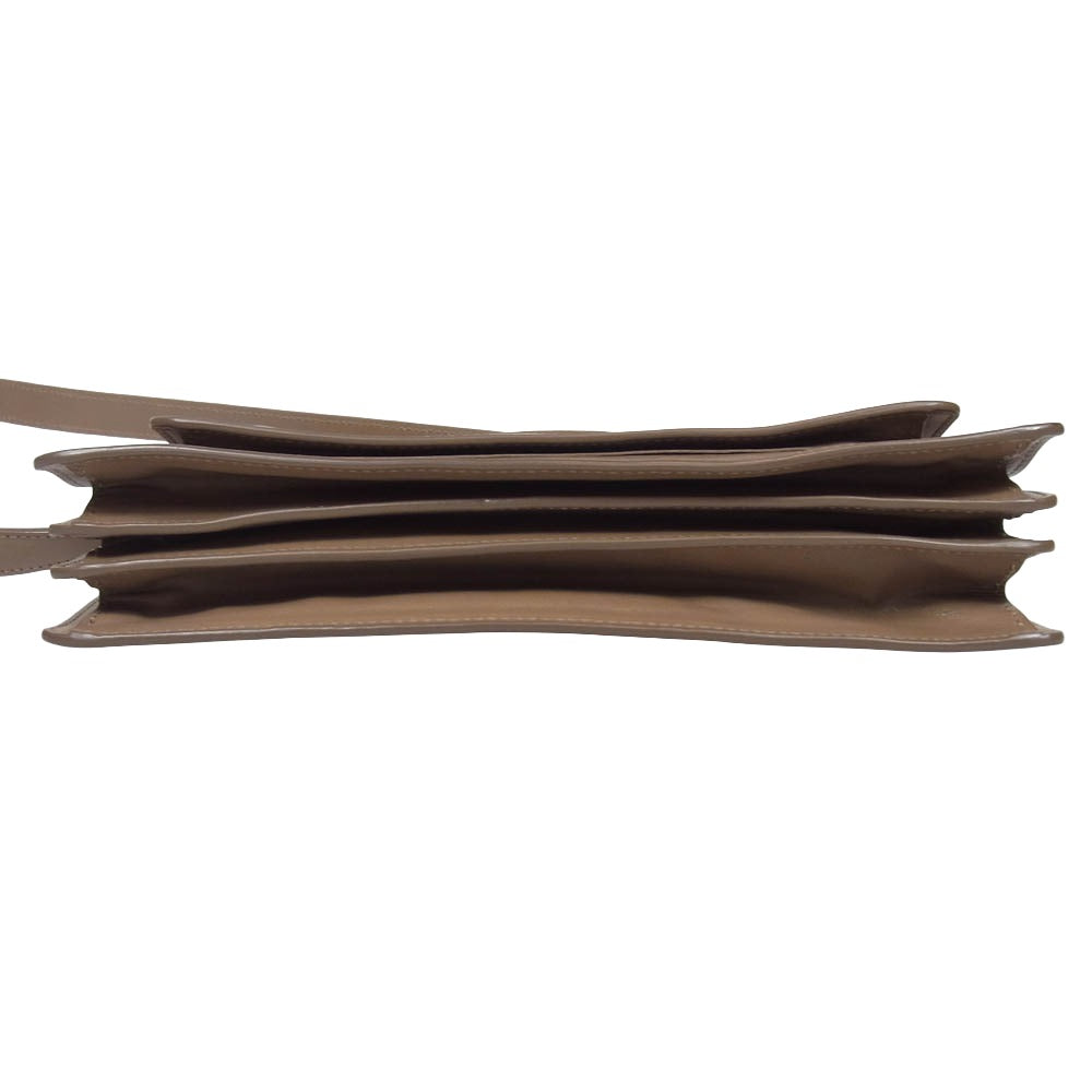 MARNI マルニ 20aw SBMQ0032Y0 Trunk Soft トランクソフト レザーショルダーバッグ ライトブラウン系【中古】