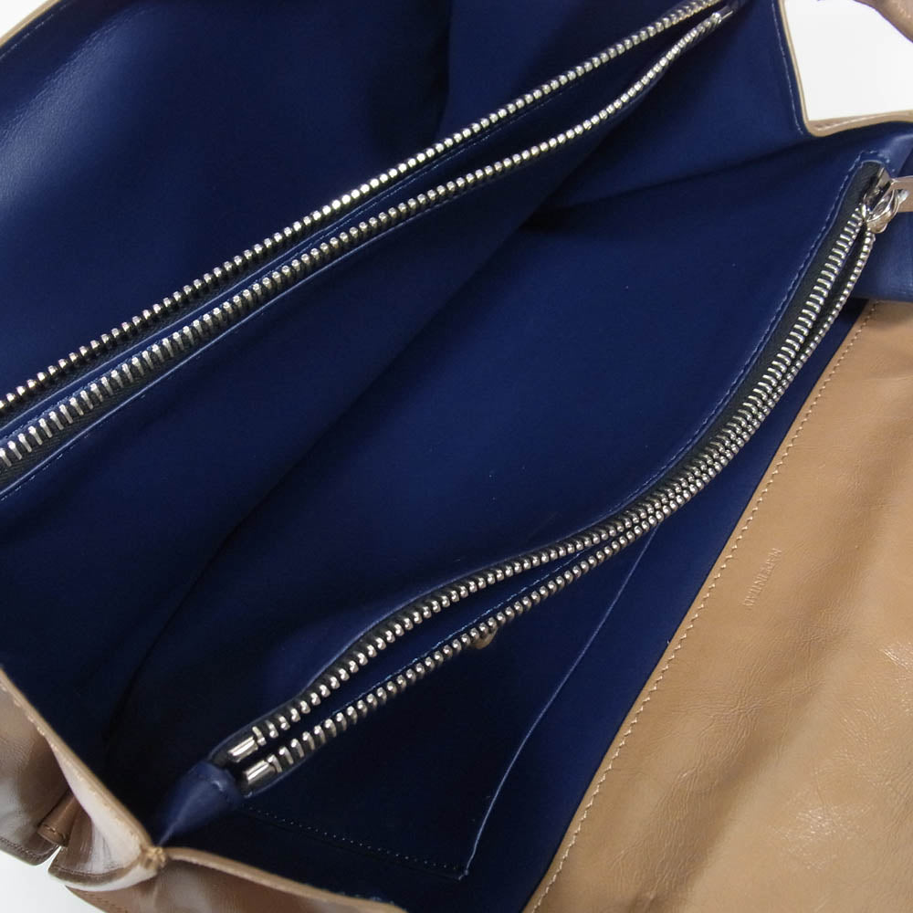 MARNI マルニ 20aw SBMQ0032Y0 Trunk Soft トランクソフト レザーショルダーバッグ ライトブラウン系【中古】