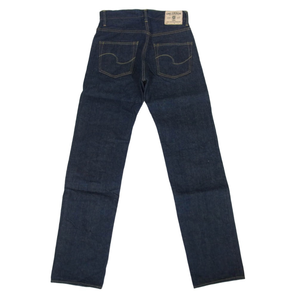 ONI DENIM 鬼デニム ONI-270 Ishikawadai 15oz 石川台デニム ワイドストレート ジーンズ デニム パンツ インディゴブルー系 W30【美品】【中古】