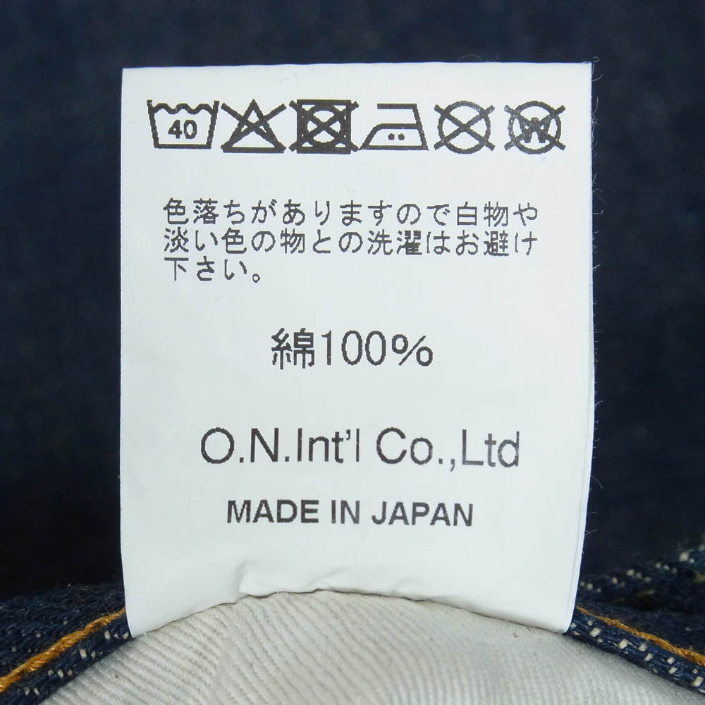 ONI DENIM 鬼デニム ONI-270 Ishikawadai 15oz 石川台デニム ワイドストレート ジーンズ デニム パンツ インディゴブルー系 W30【美品】【中古】