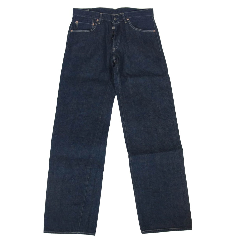 ONI DENIM 鬼デニム ONI-200 Ishikawadai 15oz 石川台デニム ワイドストレート ジーンズ デニム パンツ インディゴブルー系 W34【美品】【中古】
