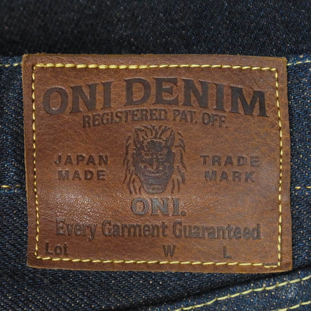 ONI DENIM 鬼デニム ONI288ZR-LBR 20oz シークレットデニム 緯糸ライトブラウン ジーンズ デニムパンツ インディゴブルー系 W29【美品】【中古】