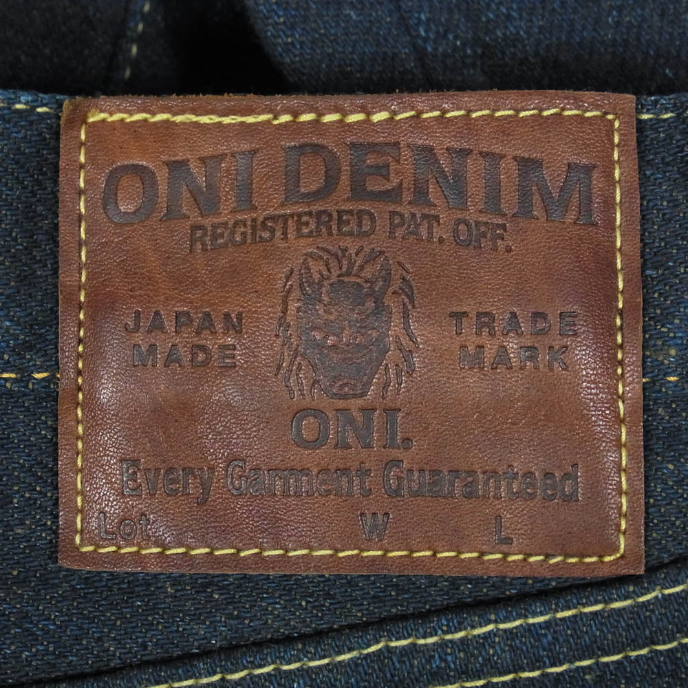 ONI DENIM 鬼デニム ONI288ZR-OLV 20oz シークレットデニム 緯糸オリーブ ジーンズ デニムパンツ インディゴブルー系 W33【美品】【中古】
