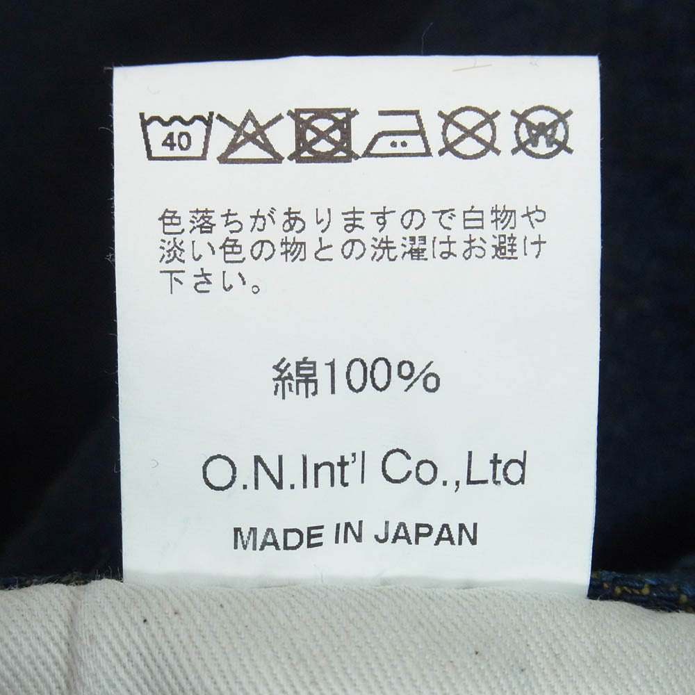 ONI DENIM 鬼デニム ONI288ZR-OLV 20oz シークレットデニム 緯糸オリーブ ジーンズ デニムパンツ インディゴブルー系 W33【美品】【中古】