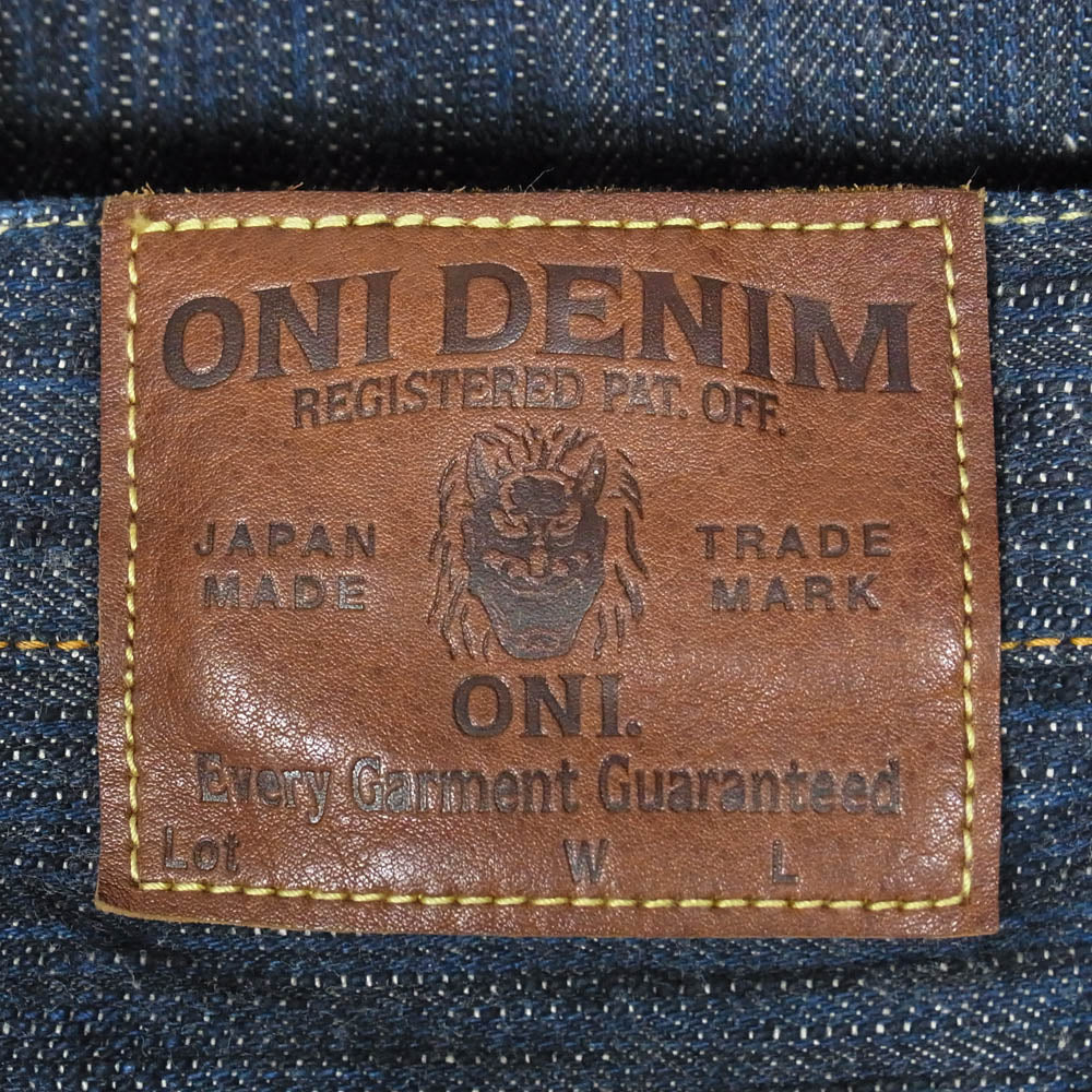 ONI DENIM 鬼デニム ONI270-鬼KASE 16oz 天然藍 鬼枷デニム メンズ レギュラーストレート デニム パンツ インディゴブルー系 W31【美品】【中古】