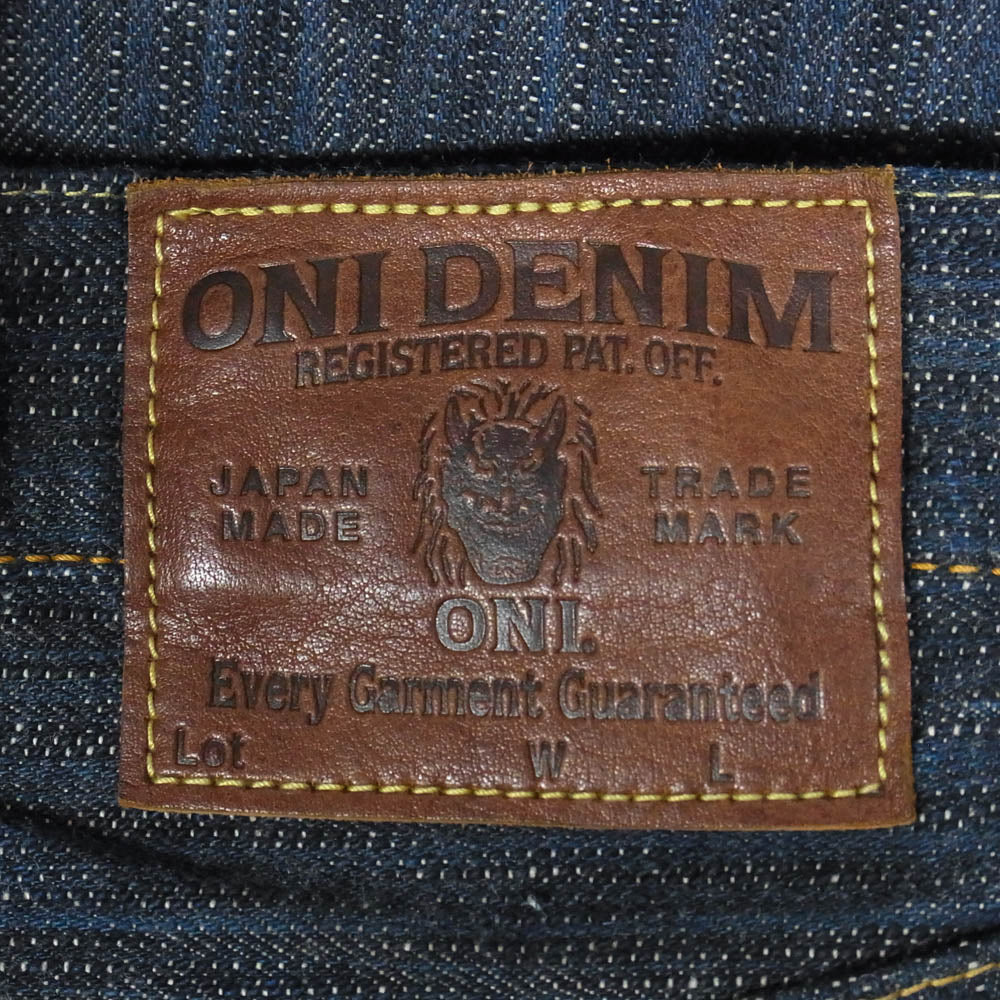 ONI DENIM 鬼デニム ONI270-鬼KASE 16oz 天然藍 鬼枷デニム メンズ レギュラーストレート デニム パンツ インディゴブルー系 W33【美品】【中古】
