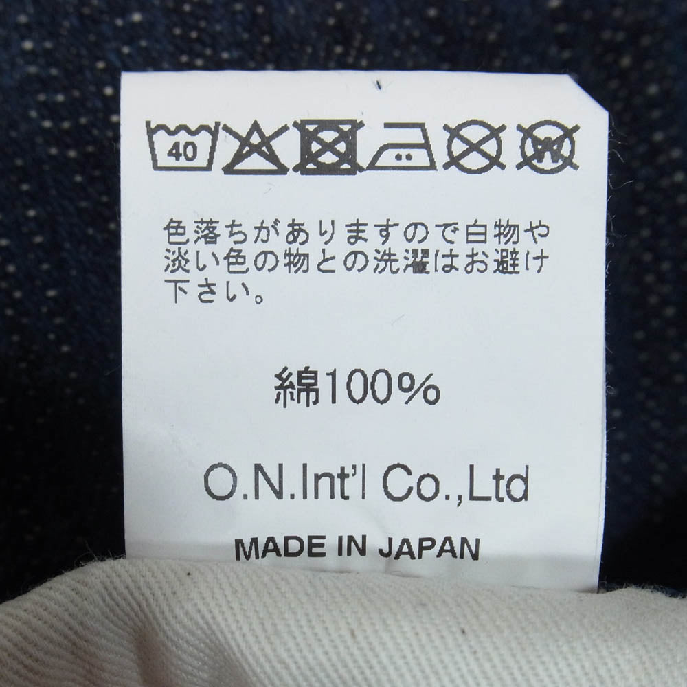 ONI DENIM 鬼デニム ONI270-鬼KASE 16oz 天然藍 鬼枷デニム メンズ レギュラーストレート デニム パンツ インディゴブルー系 W33【美品】【中古】