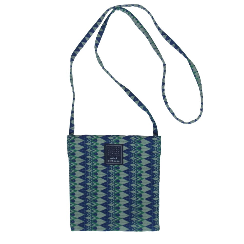 mina perhonen ミナペルホネン aba9790 pocket bag pesce ポケットバッグ ピース ショルダー ポーチ バッグ グリーン系【中古】
