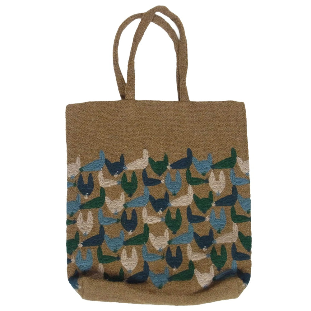 mina perhonen ミナペルホネン ya9841 repo toast bag トースト トート ハンド バッグ ブラウン系【中古】