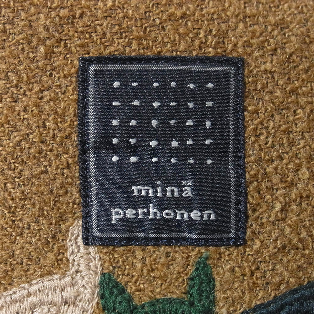 mina perhonen ミナペルホネン ya9841 repo toast bag トースト トート ハンド バッグ ブラウン系【中古】