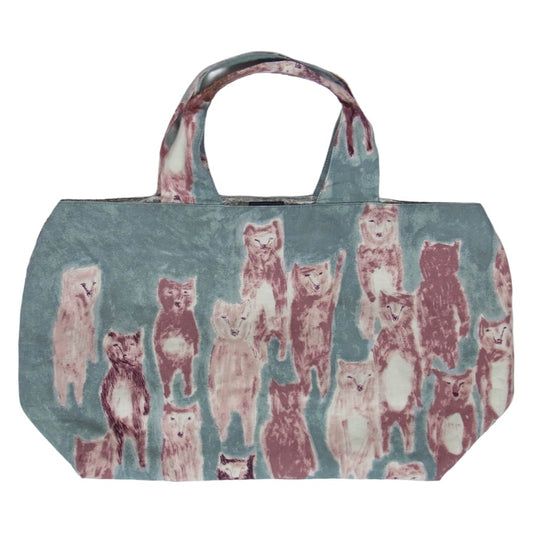 mina perhonen ミナペルホネン ys9904 alive パニーニバッグ ハンド トート バッグ グリーン系【中古】