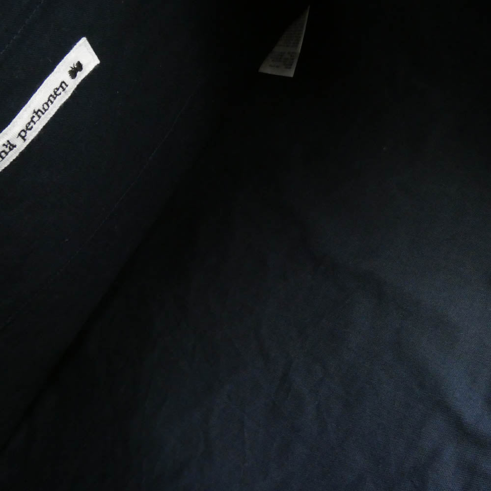 mina perhonen ミナペルホネン aaa7102p タンバリン レッスン トート ハンド バッグ ネイビー系【中古】