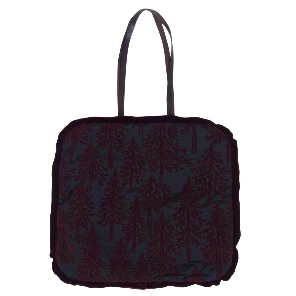 mina perhonen ミナペルホネン aaa9618 mets? bag ハンド トート バッグ エンジ系【中古】