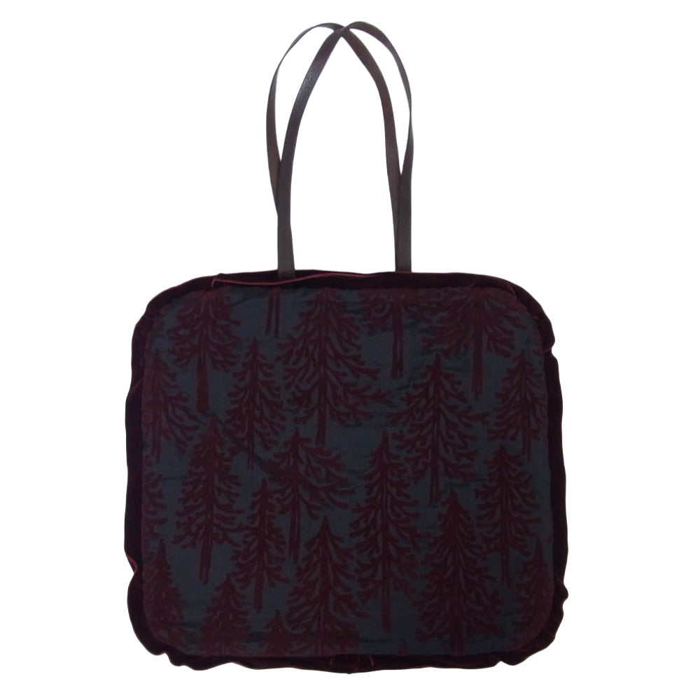 mina perhonen ミナペルホネン aaa9618 mets? bag ハンド トート バッグ エンジ系【中古】