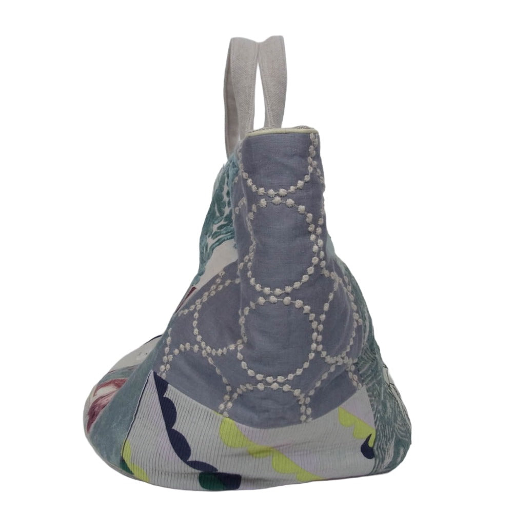 mina perhonen ミナペルホネン pi0034 basket bag パッチワーク バスケット トート バッグ マルチカラー系【中古】
