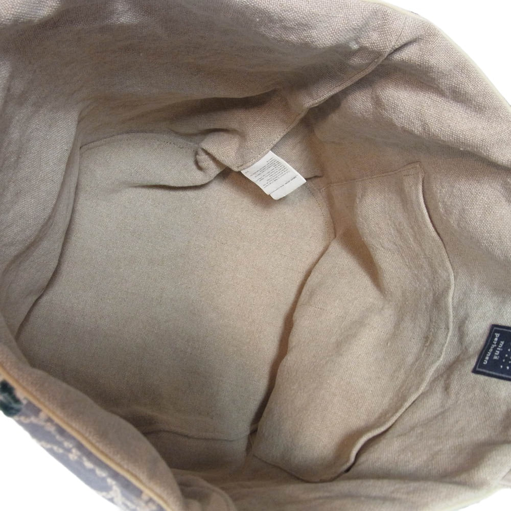 mina perhonen ミナペルホネン pi0034 basket bag パッチワーク バスケット トート バッグ マルチカラー系【中古】