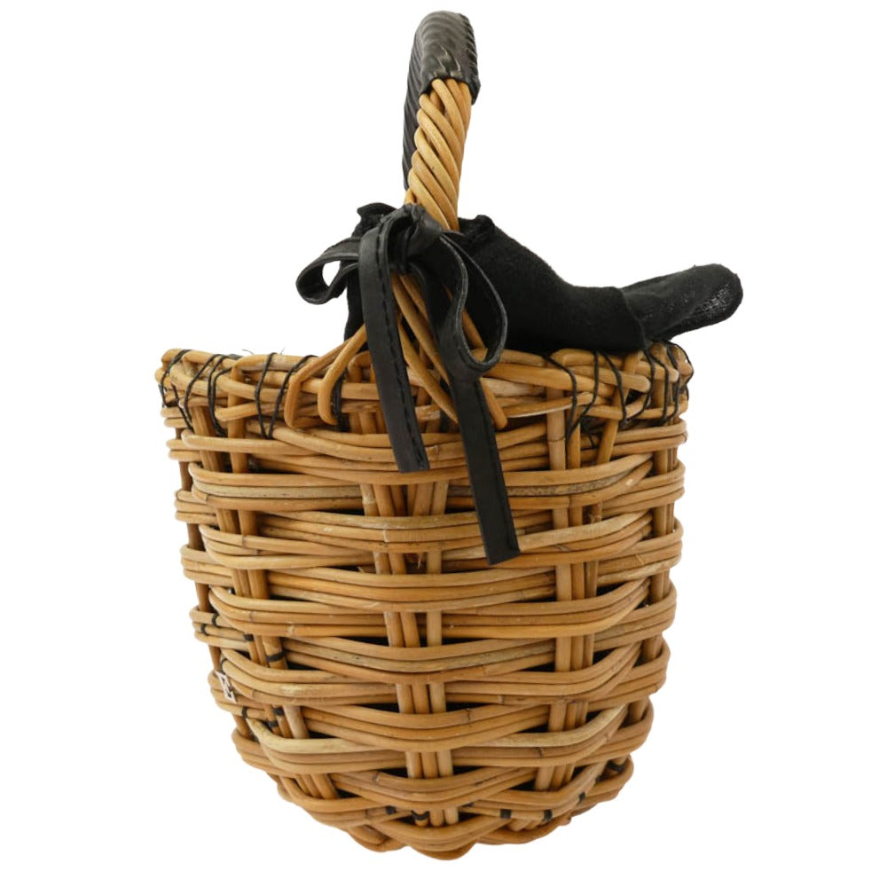 エバゴス ミニバーキン バケツ カゴバッグ ブラック系 ベージュ系【中古】