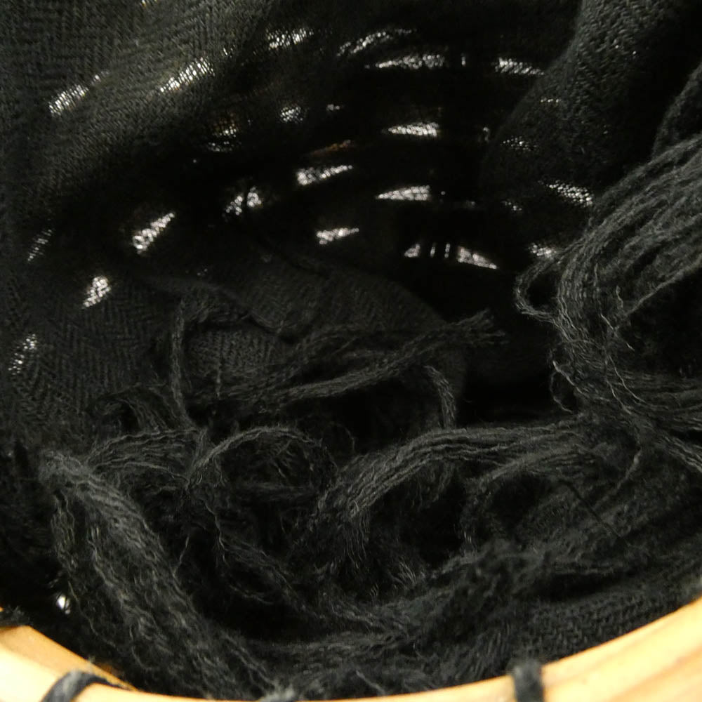 エバゴス ミニバーキン バケツ カゴバッグ ブラック系 ベージュ系【中古】