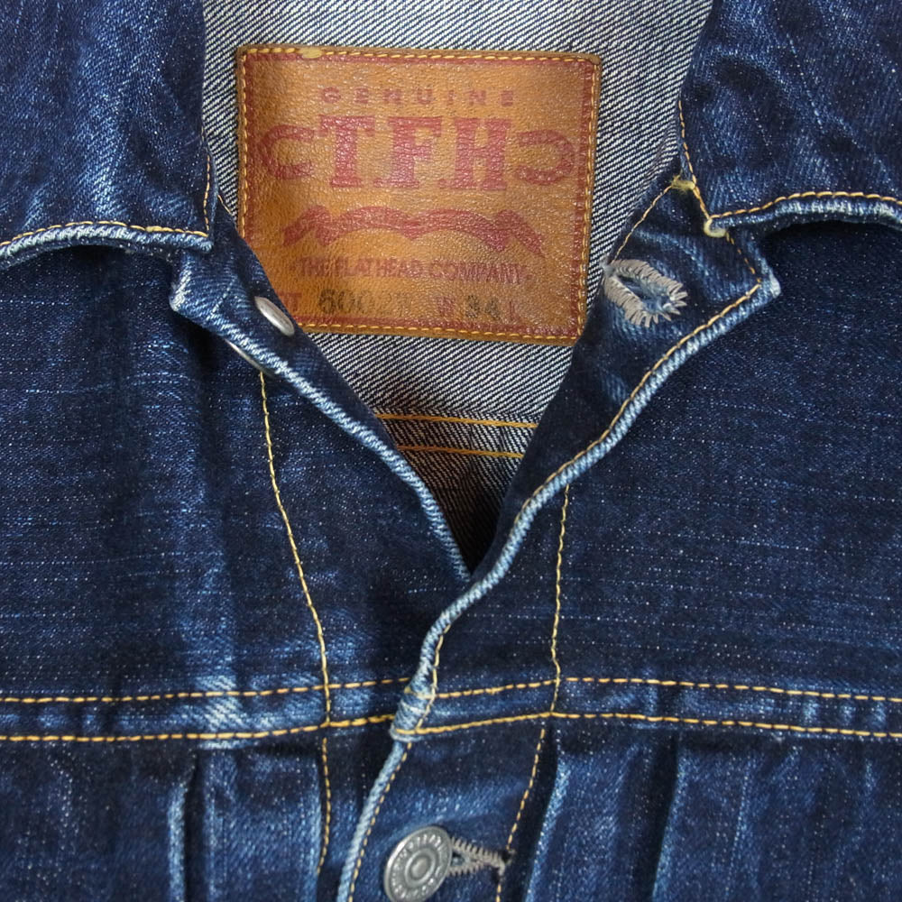 THE FLAT HEAD ザフラットヘッド 6002W 50s DENIM JACKET 14.5oz デニム ジャケット インディゴブルー系 34【中古】