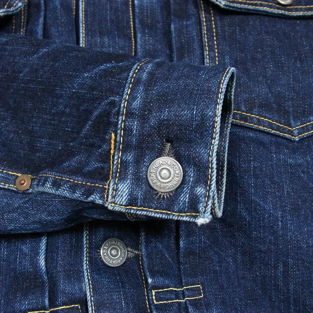 THE FLAT HEAD ザフラットヘッド 6002W 50s DENIM JACKET 14.5oz デニム ジャケット インディゴブルー系 34【中古】