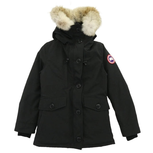 CANADA GOOSE カナダグース 2300JL サザビーリーグタグ CHARLOTTE PARKA シャーロットパーカー ファーフード付き ダウン ジャケット ブラック系 S【中古】