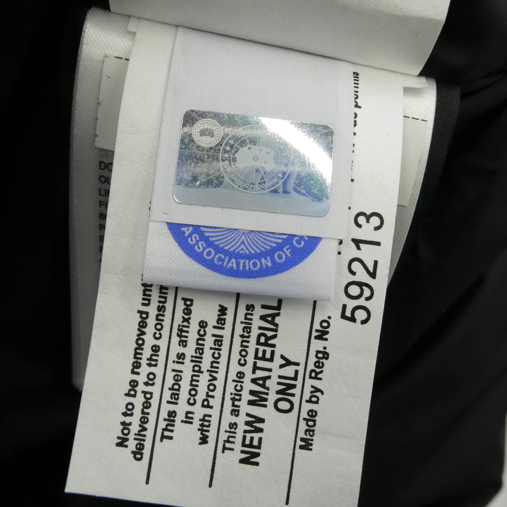 CANADA GOOSE カナダグース 2300JL サザビーリーグタグ CHARLOTTE PARKA シャーロットパーカー ファーフード付き ダウン ジャケット ブラック系 S【中古】