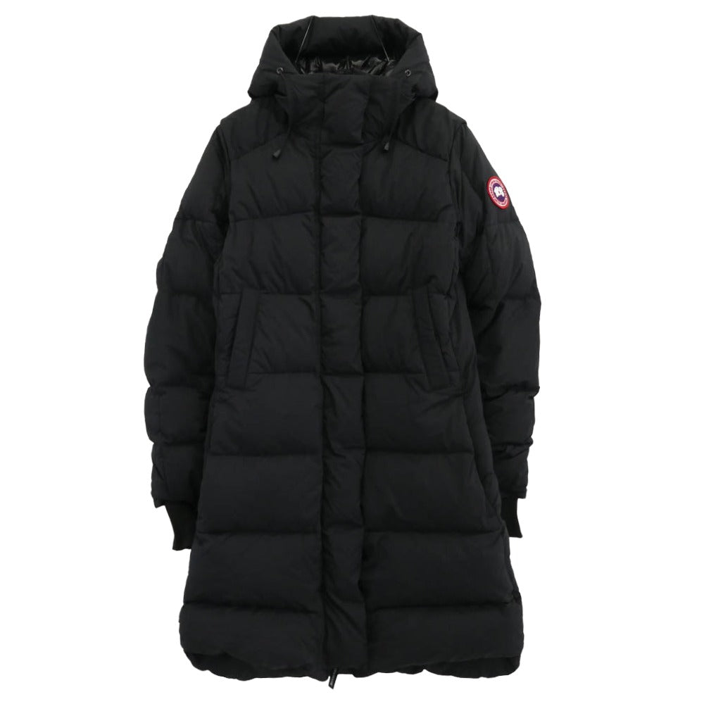 CANADA GOOSE カナダグース 5077L サザビーリーグタグ ALLISTON COAT アリストン ダウン コート ジャケット ブラック系 M【中古】