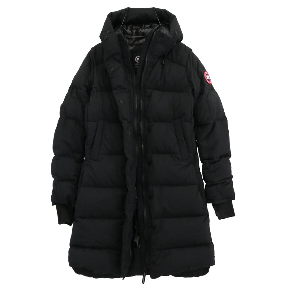 CANADA GOOSE カナダグース 5077L サザビーリーグタグ ALLISTON COAT アリストン ダウン コート ジャケット ブラック系 M【中古】