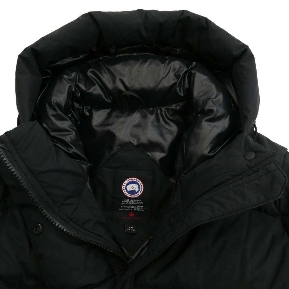CANADA GOOSE カナダグース 5077L サザビーリーグタグ ALLISTON COAT アリストン ダウン コート ジャケット ブラック系 M【中古】