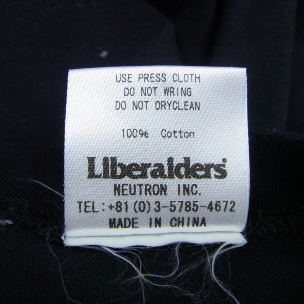 Ron Herman ロンハーマン × Liberaiders リベライダーズ プリント 半袖 Tシャツ カットソー ネイビー系 M【中古】