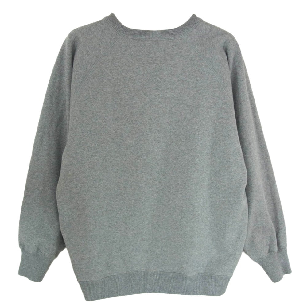 WTAPS ダブルタップス 25AW 252ATDT-CSM05 SWEATER COTTON ロゴ刺繡 クルーネック スウェット トレーナー グレー系 X01【中古】