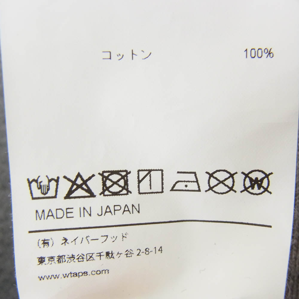 WTAPS ダブルタップス 25AW 252ATDT-CSM05 SWEATER COTTON ロゴ刺繡 クルーネック スウェット トレーナー グレー系 X01【中古】