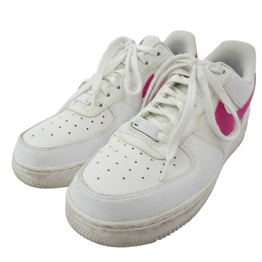 NIKE ナイキ DD8959-102 Women's Air Force 1 Low '07 White Pink エアフォース1 ローカット スニーカー ホワイト系 ピンク系 25.5cm【中古】