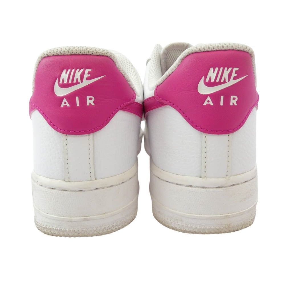 NIKE ナイキ DD8959-102 Women's Air Force 1 Low '07 White Pink エアフォース1 ローカット スニーカー ホワイト系 ピンク系 25.5cm【中古】