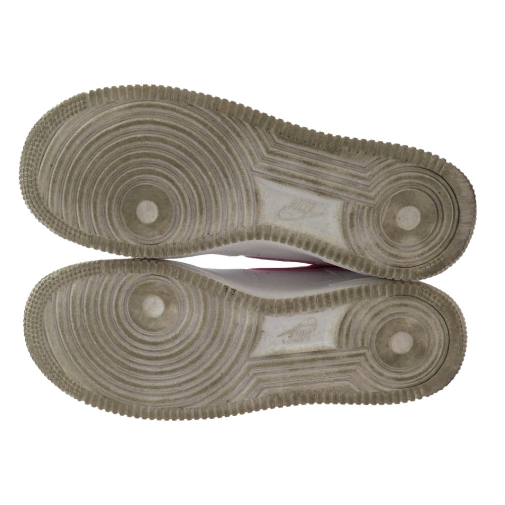 NIKE ナイキ DD8959-102 Women's Air Force 1 Low '07 White Pink エアフォース1 ローカット スニーカー ホワイト系 ピンク系 25.5cm【中古】