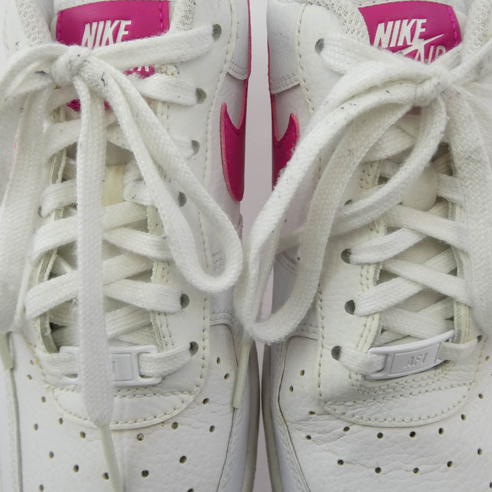 NIKE ナイキ DD8959-102 Women's Air Force 1 Low '07 White Pink エアフォース1 ローカット スニーカー ホワイト系 ピンク系 25.5cm【中古】