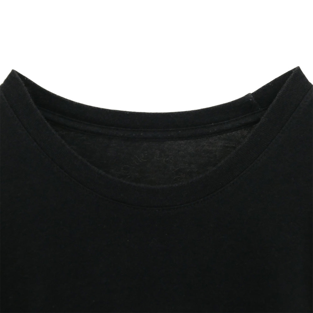 CHROME HEARTS クロムハーツ（原本無） 2212-304-0598 東京限定 スクロール ロゴ バックプリント 胸ポケット Tシャツ 半袖カットソー ブラック系 M【中古】