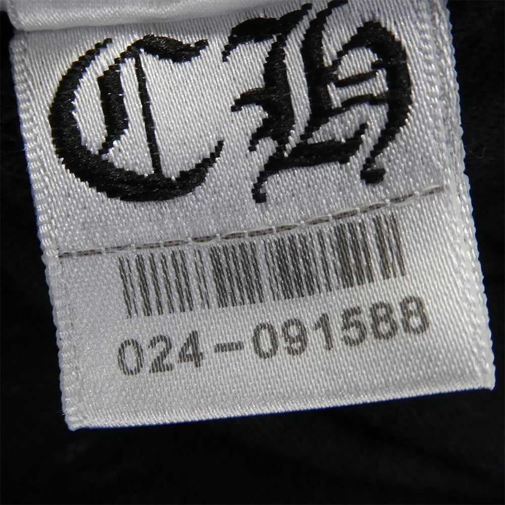 CHROME HEARTS クロムハーツ（原本無） 2212-304-0598 東京限定 スクロール ロゴ バックプリント 胸ポケット Tシャツ 半袖カットソー ブラック系 M【中古】