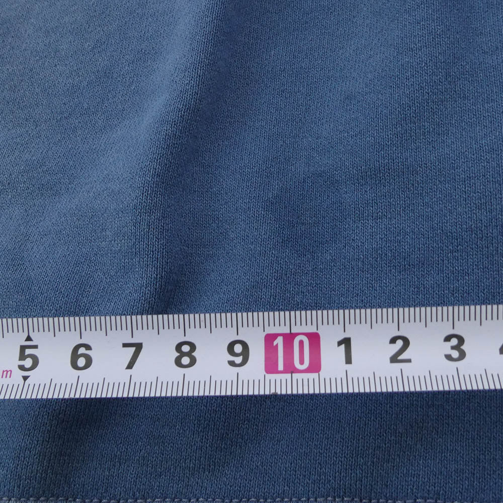 SAINT MICHAEL セントマイケル 25SS SM-HR8-0000-046 CRW-N SWEAT SAINT ヴィンテージ加工 アップリケロゴ スウェットシャツ トレーナー ブルー系 L【中古】