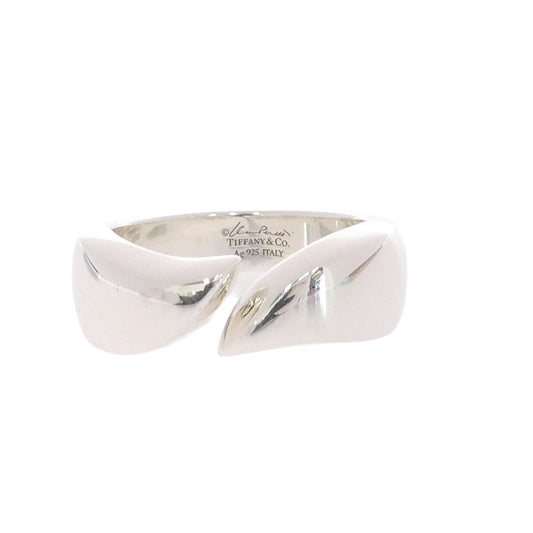 TIFFANY&Co. ティファニー エルサペレッティ フェザー リング シルバー系 95(20号)【中古】