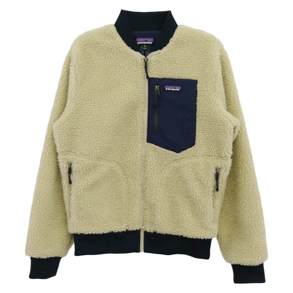 patagonia パタゴニア 19AW 22830 Retro X BOMBER Jacket フリース ボア レトロ X ボンバー ジャケット ブルゾン オフホワイト系 XS【中古】