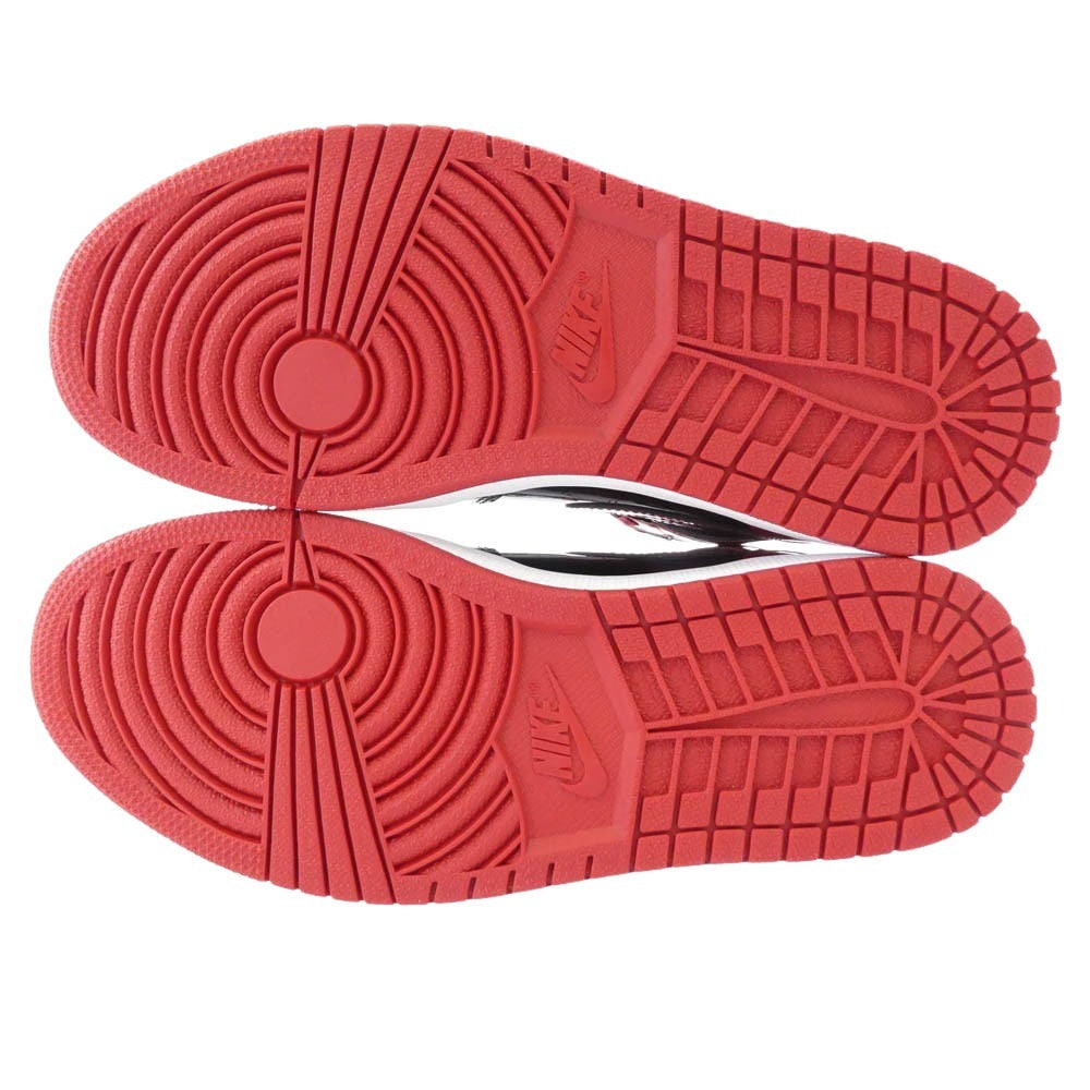 NIKE AIR JORDAN ナイキ ジョーダン 555088-063 Air Jordan 1 High OG Patent Bred エア ジョーダン 1 ハイ パテント ブレッド スニーカー ブラック系 レッド系 26.5cm【極上美品】【中古】