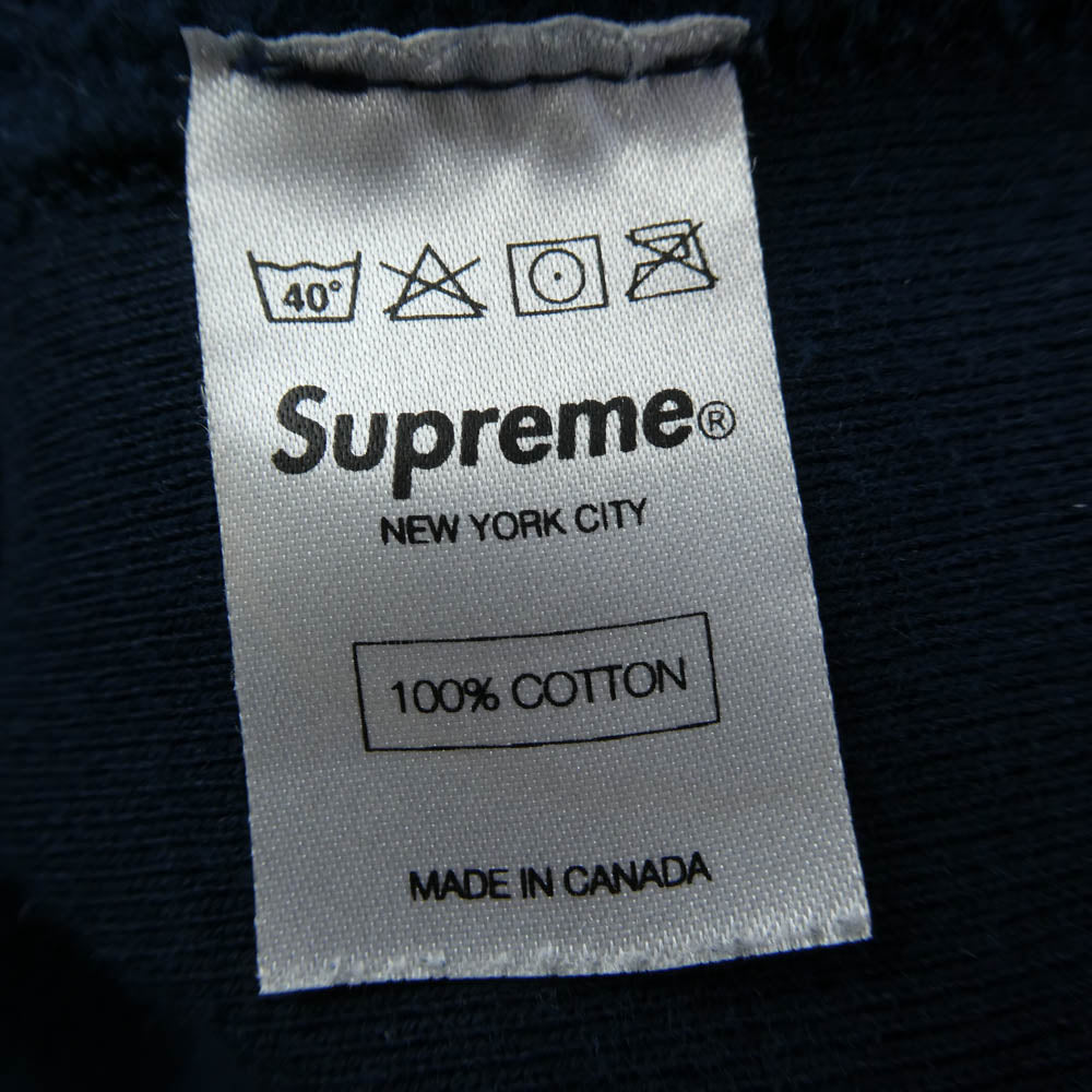 Supreme シュプリーム 12AW Box Logo Hooded Sweatshirt ボックスロゴ フーデッド フーディー スウェットシャツ パーカー ネイビー系 S【中古】