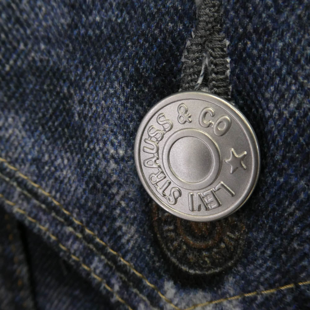 JUNYA WATANABE COMME des GARCONS MAN ジュンヤワタナベコムデギャルソンマン WO-J911-100 eYe アイ BerBerJin Levi's ベルベルジン リーバイス 転写プリント トロンプルイユ デニム ジャケット インディゴブルー系 L【新古品】【未使用】【中古】