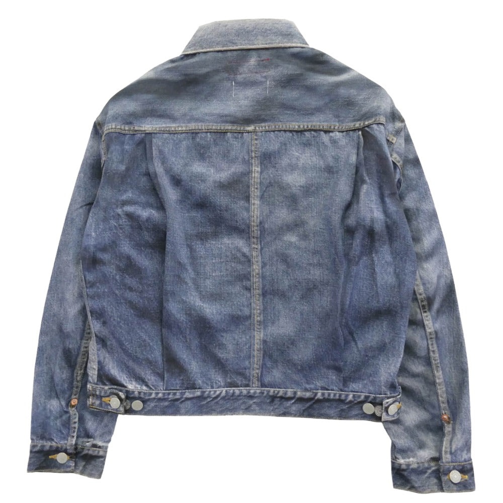 JUNYA WATANABE COMME des GARCONS MAN ジュンヤワタナベコムデギャルソンマン WO-J910-100 eYe アイ BerBerJin Levi's ベルベルジン リーバイス 転写プリント トロンプルイユ 507XX 2nd Gジャン デニム ジャケット インディゴブルー系 M【新古品】【未使用】【中古】