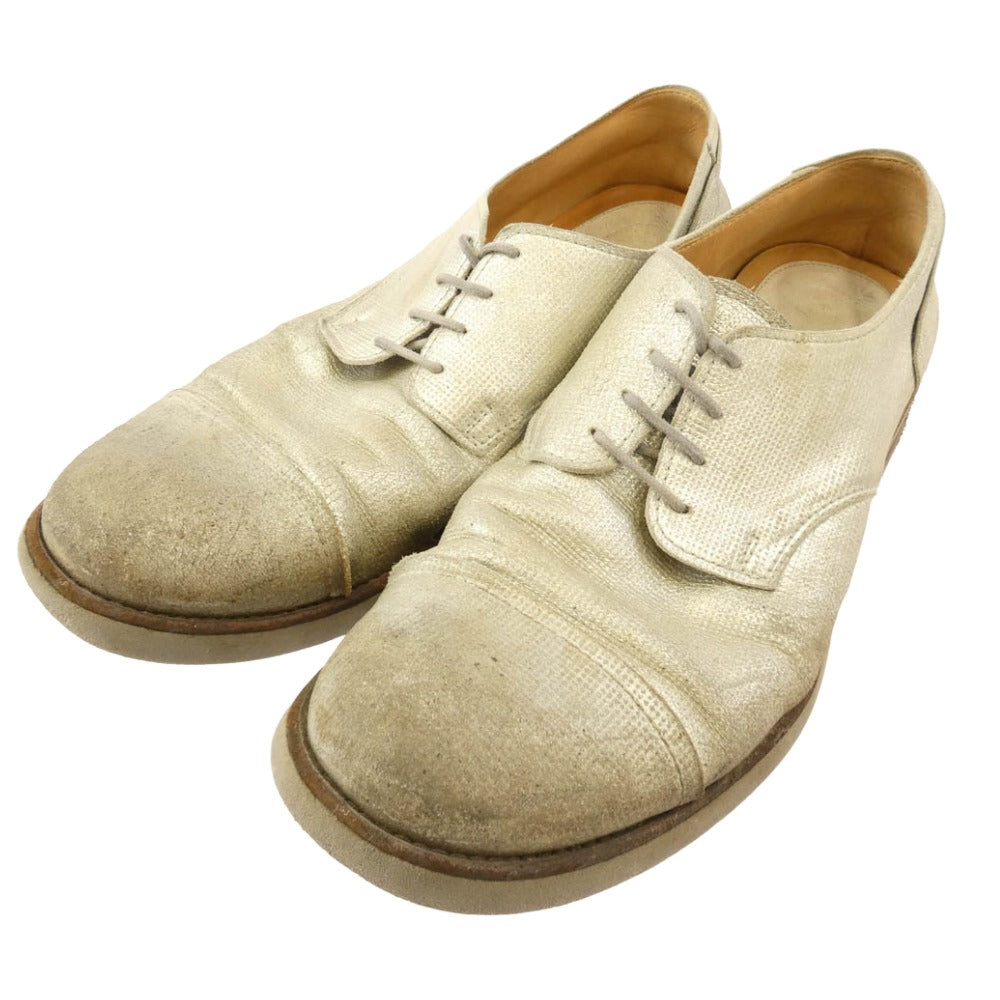 MAISON MARTIN MARGIELA メゾンマルタンマルジェラ 22ライン シルバー レザー シューズ シルバー系 41【中古】