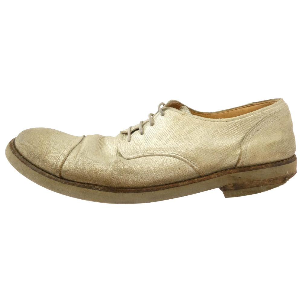 MAISON MARTIN MARGIELA メゾンマルタンマルジェラ 22ライン シルバー レザー シューズ シルバー系 41【中古】